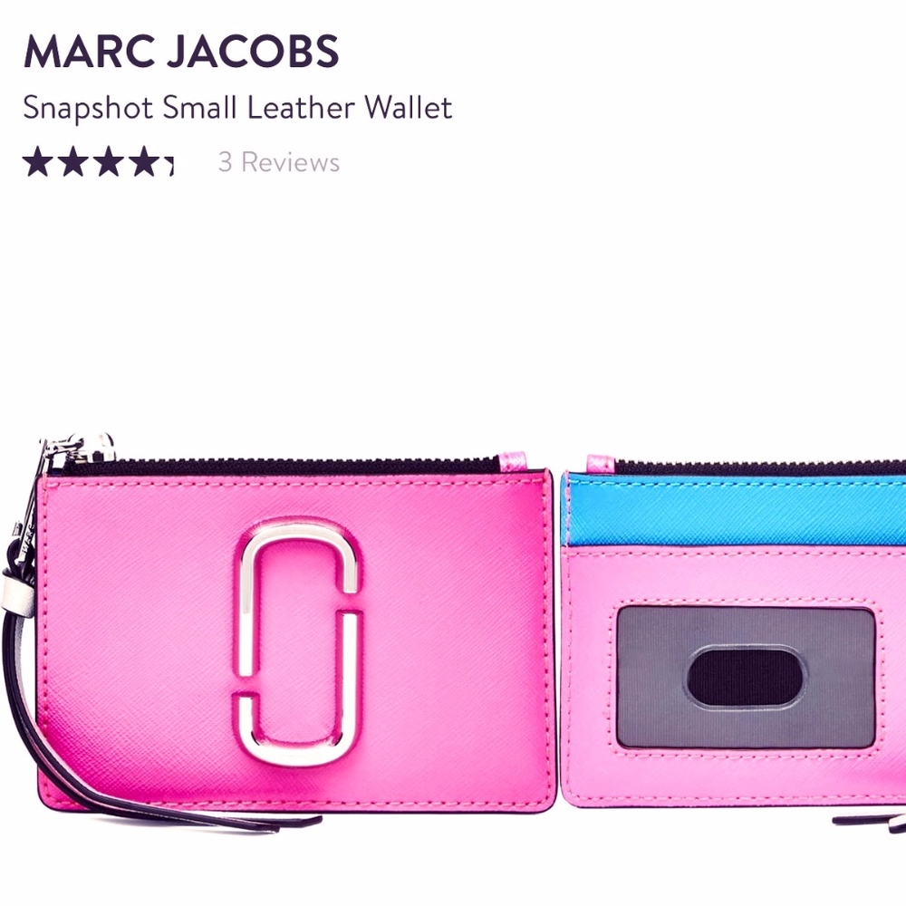 THE MARC JACOBS- Saffiano Leather ID Wallet